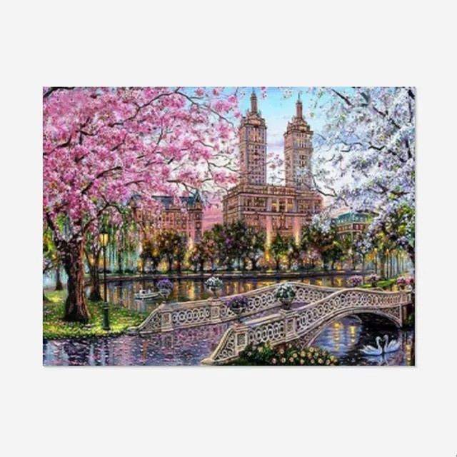 Ready stok Full Drill Tower Bridge 5D DIY Diamond Painting Embroidery Cross