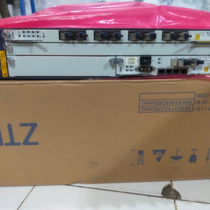 Terlaris Olt Gpon Zte C320 Dc 8Port 1Ge Dengan Adaftor Rectifier