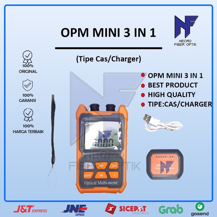 Terlaris Opm Mini 3 In 1 (Tipe Cas/Charger) Fiber Optik