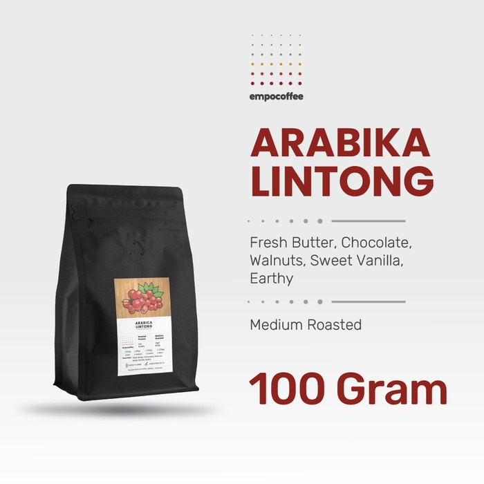 

Bergaransi Kopi Arabika Lintong Sumatra Arabica Coffee Bean Coffe Beans 100 Gram Diskon