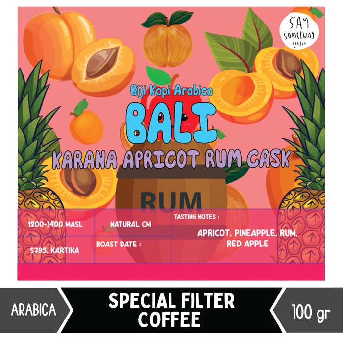 

Aman Biji Kopi Arabika Bali Karana Apricot 100Gr - Filter Bagus