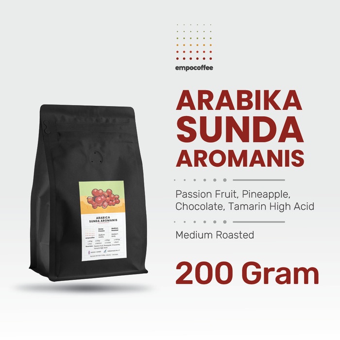 

Terbatas Kopi Arabika Sunda Aromanis Specialty Arabica Coffee Klasik Beans 200G Hot Sale