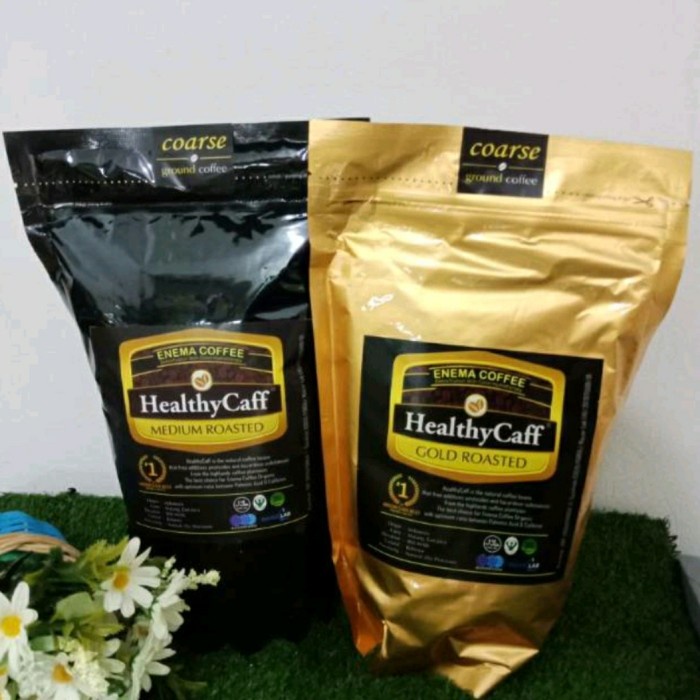 

Berkualitas Healthycaff Enema Coffee Gold Light Roasted / Medium Roasted 500Gr Hemat