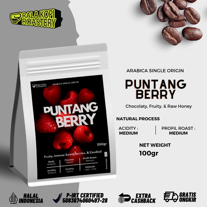 

Terbatas Kopi Arabika Puntang Natural | Biji Kopi Single Origin Arabica 100Gr Bergaransi