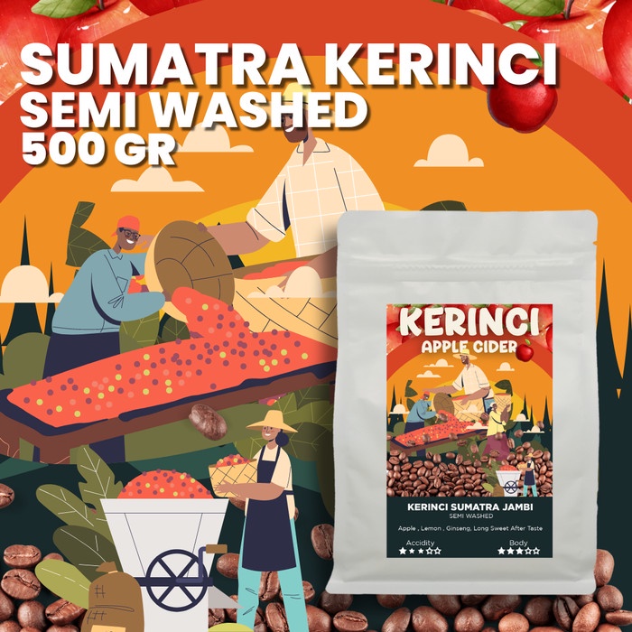 

Dijual Kopi Arabika Kerinci Apple Cider Roasted Bean Coffee - 500 Gram Terlaris