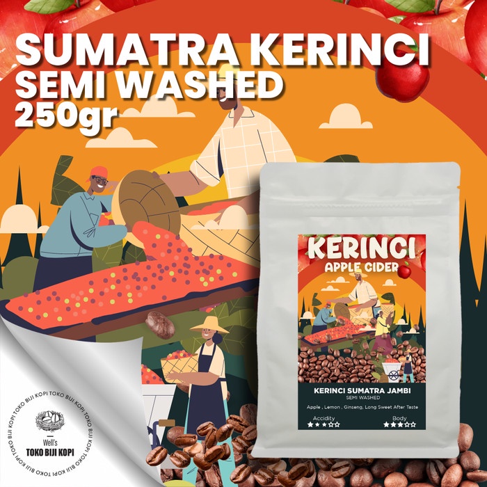 

Bagus Kopi Arabika Kerinci Apple Cider Roasted Bean Coffee - 250 Gram Trendi