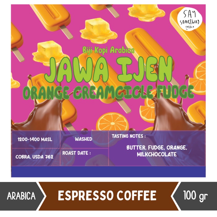 

Mudah Biji Kopi Arabika Jawa Ijen Orange Creamsicle Fudge 100Gr - Espresso Bagus