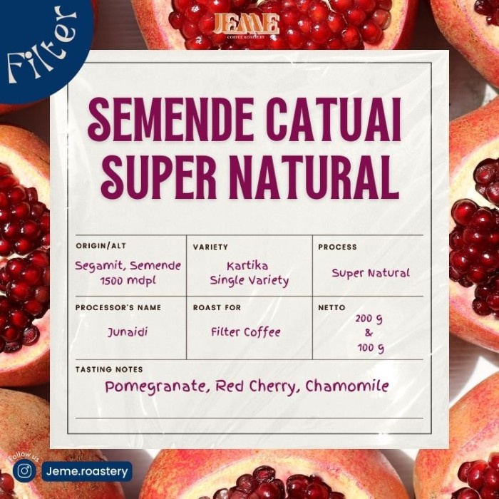 

Jual Kopi Arabika Semende Catuai Super Natural | Single Variety Promo