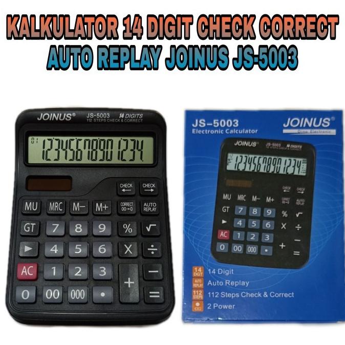 

Terbaik Kalkulator 14 Digit Besar Joinus Js-5003