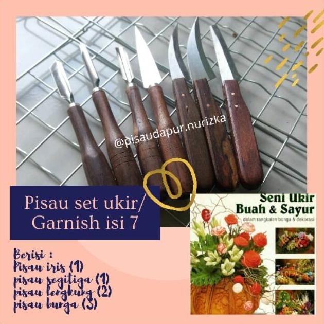 

Pisau garnish tumpeng pisau curving pisau ukir buah dan sayur