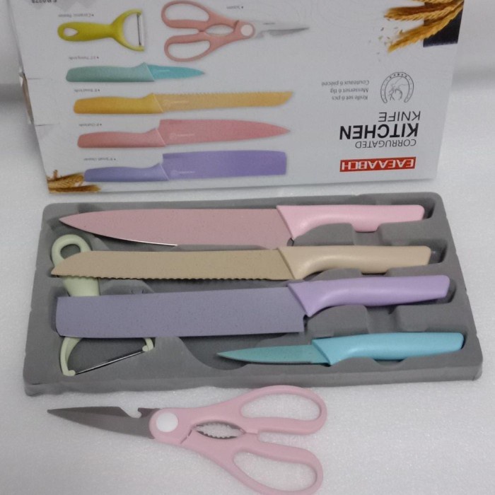 

Terlaris Pisau Set Jerami / Pisau Ceramic Jerami 6 Pcs Super Tajam