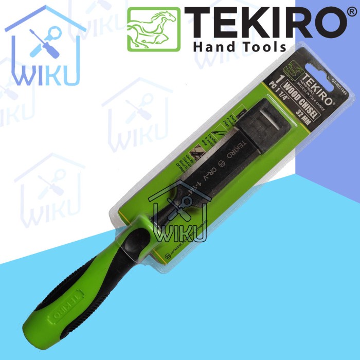 

Terlaris Tekiro Pahat Kayu 1/4" 3/8" 1/2" Tatah Ukir Gagang Karet 6.5 10 13 Mm