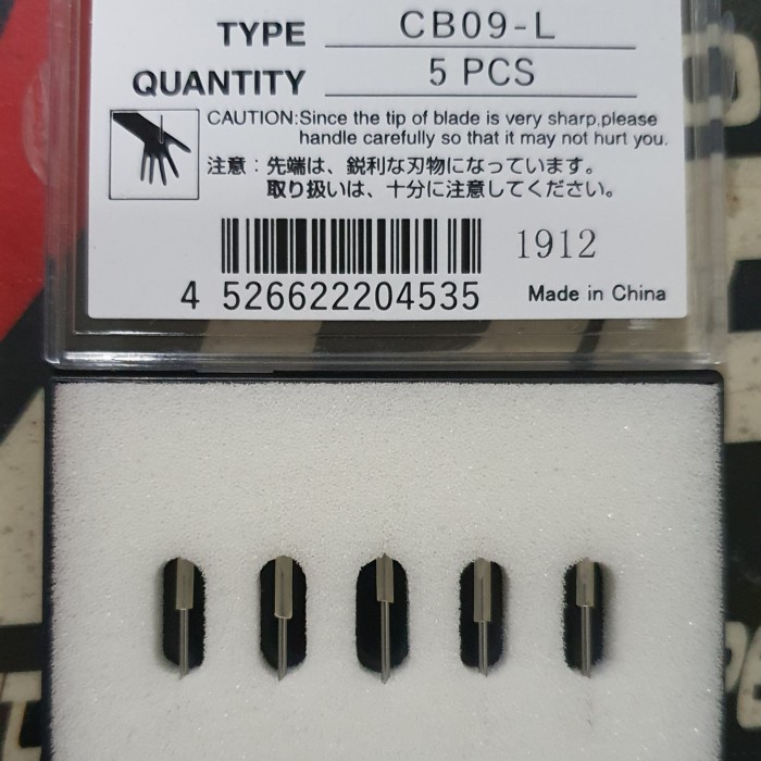 

Terlaris Mata Pisau Besi Ori Standard Blade Cb09 Mesin Cutting Graphtec