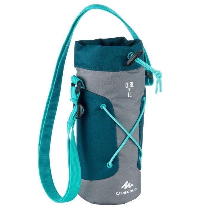 Terlaris Quechua Tas Botol Minum Sarung Termos Insulated 1L Abu Hijau