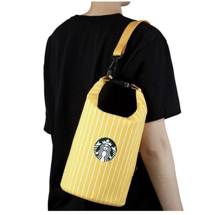 Terlaris Starbucks Korea Active Summer Water Yellow Sling Bag 4L