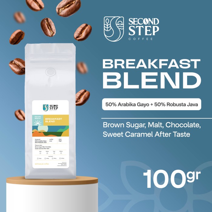 

Cantik Biji Kopi Bubuk Gold Breakfast Blend Espresso Coffee Bean 100Gr Coffe - Bubuk Halus Diskon