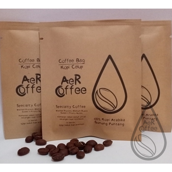 

Cantik Kopi Celup/Coffee Bag Arabica Specialty Aer Coffee 3 Pcs Bergaransi