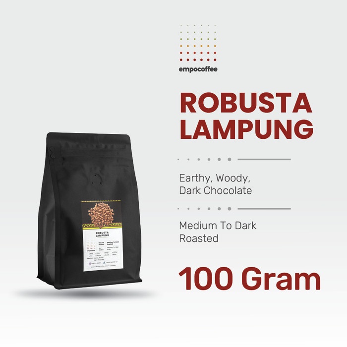 

Mudah Kopi Robusta Lampung Tanggamus Sumatra Coffee Espresso Coffe 100 Gram Terbatas