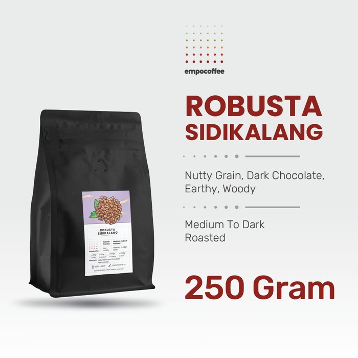 

Star Kopi Robusta Sidikalang Sumatra Coffee Bean Espresso Coffe Beans 250Gr Bagus