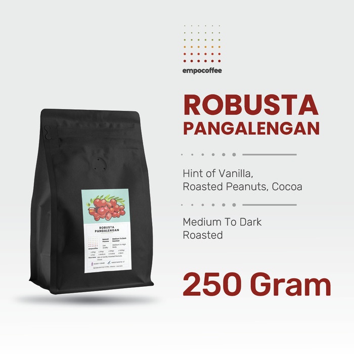 

Buruan Kopi Robusta Pangalengan Jawa Barat Java Coffee Bean Espresso 250 Gram Gilaa!!!