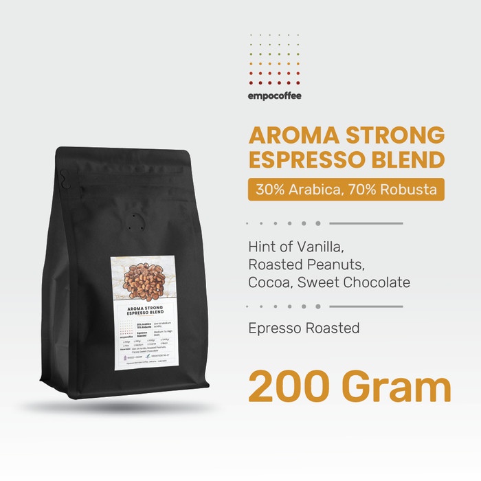 

Update Kopi Aroma Strong Espresso House Blend Coffee Roasted Bean Coffe 200Gr Hot Sale