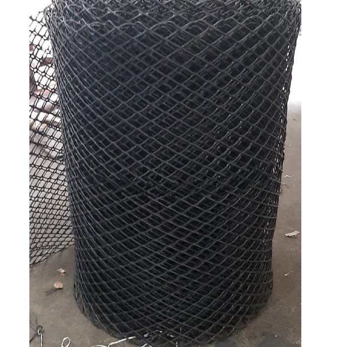 Latins Kawat Jaring Plastik Hdpe Bentuk Diamond Per Roll Lebar 1.4 Meter Kuat