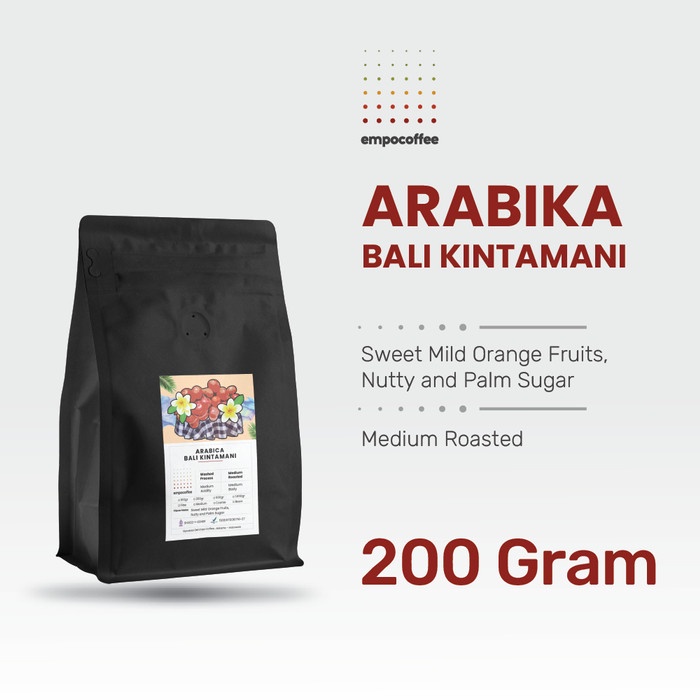 

Bagus Kopi Arabika Bali Kintamani Arabica Coffee Bean Coffe Beans 200 Gram Promo