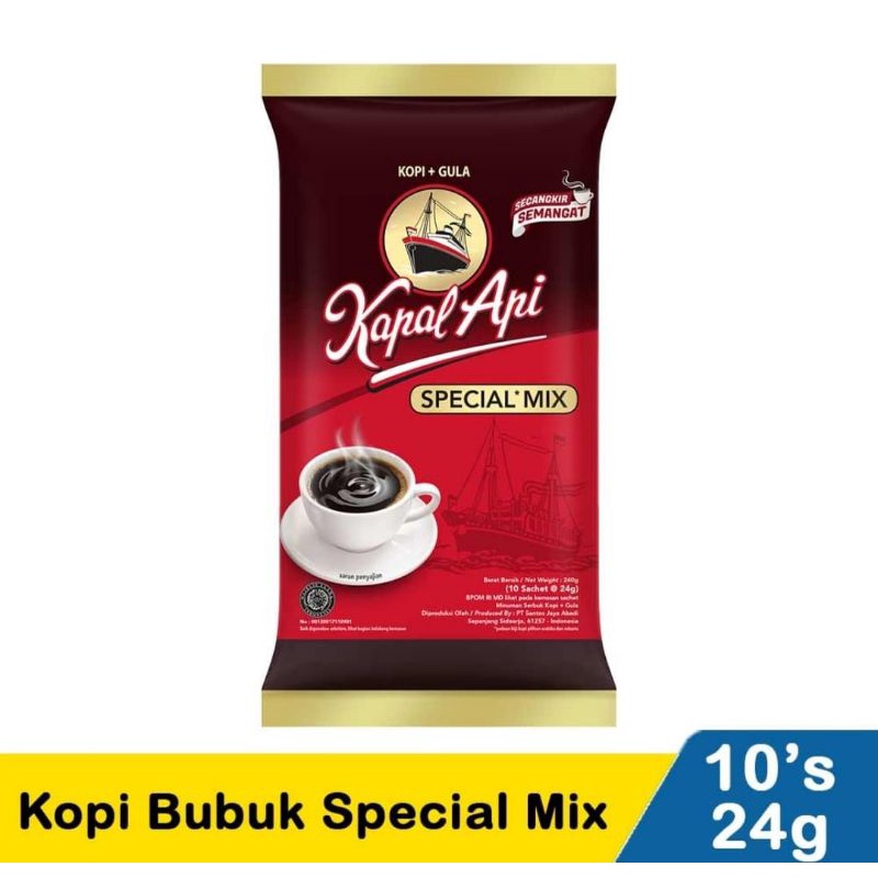 

Kopi kapal api isi 10