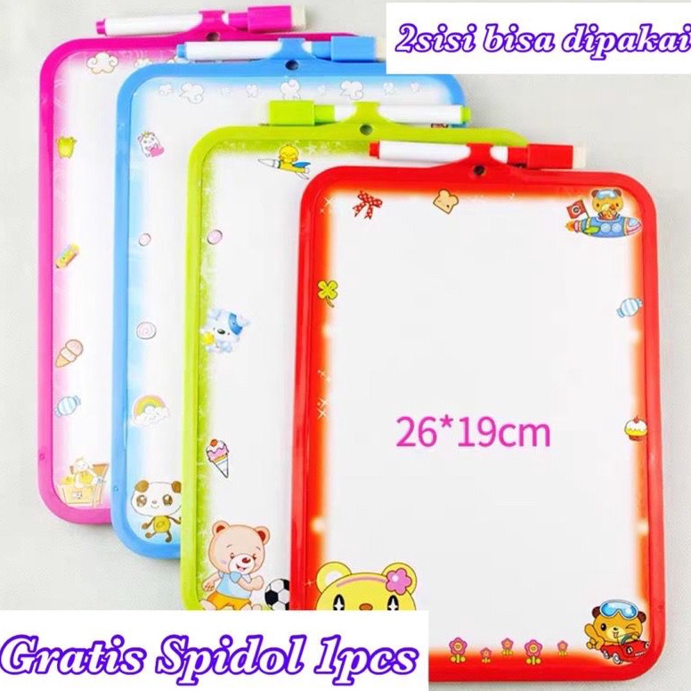 

Promo Tergila [300gr] T792 | Papan Tulis Mini 19x26cm / Colurful White Board / White Board Wipe and Clean Free Spidol Penghapus 302