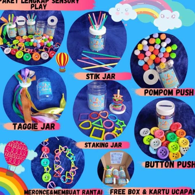 MAINAN EDUKASI ANAK BAYI BALITA 1 2 3  TAHUN MONTESSORI SENSORY PLAY