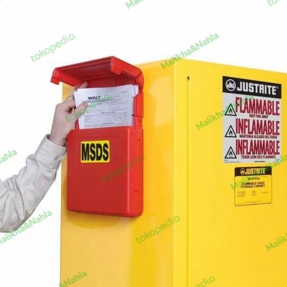 

,,,,,,,] Document Storage Box For SDS Sheets, Medium-Sized, Polyethylene