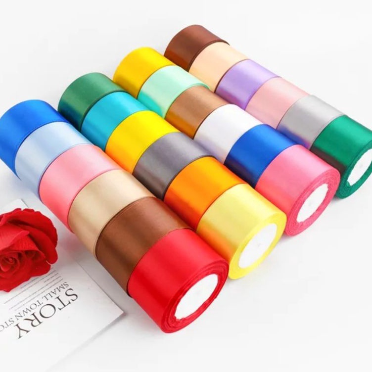 

✱Harga Murah⁎ PITA SATIN 4CM ROLL Q47