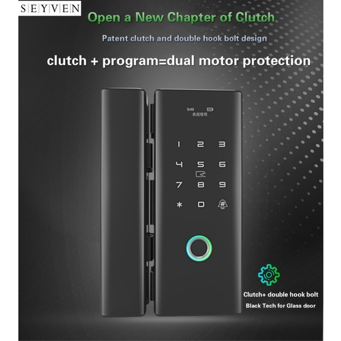 SEYVEN Smart Door Lock Digital Lock - Sliding Door Lock TUYA / TTLOCK