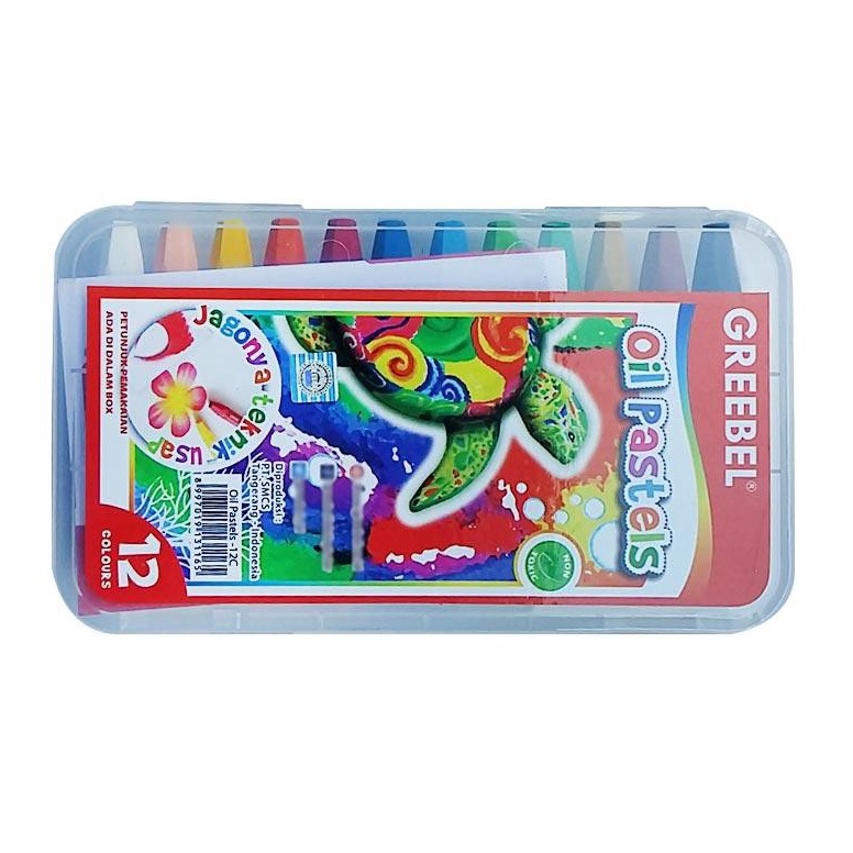 

➵Super Sale Crayon / Krayon Oil Pastel 12 Warna - Greebel MURAH N79