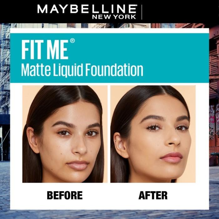 Maybelline Fit Me Matte+Poreless Liquid Foundation/Alas Bedak Original