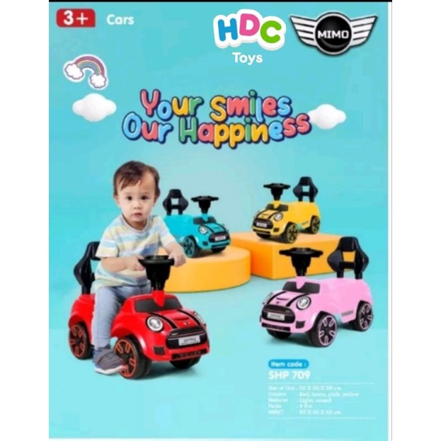 Mainan Mobilan SHP Toys Ride On Car MIMO 709 versi mini cooper