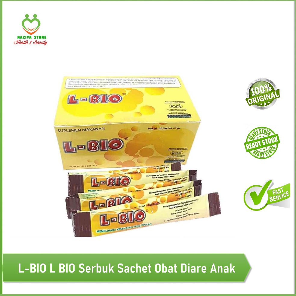 [CODEBARANG847RAK] L-BIO L BIO Serbuk Sachet Obat Diare Anak/Mencret/Saluran Pencernaan IMN