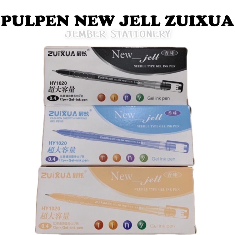 

☆Dijual Murah (12pcs) Bolpen New Jell Hitam Biru Merah / gel ink pen zuixua apple T73 ➜