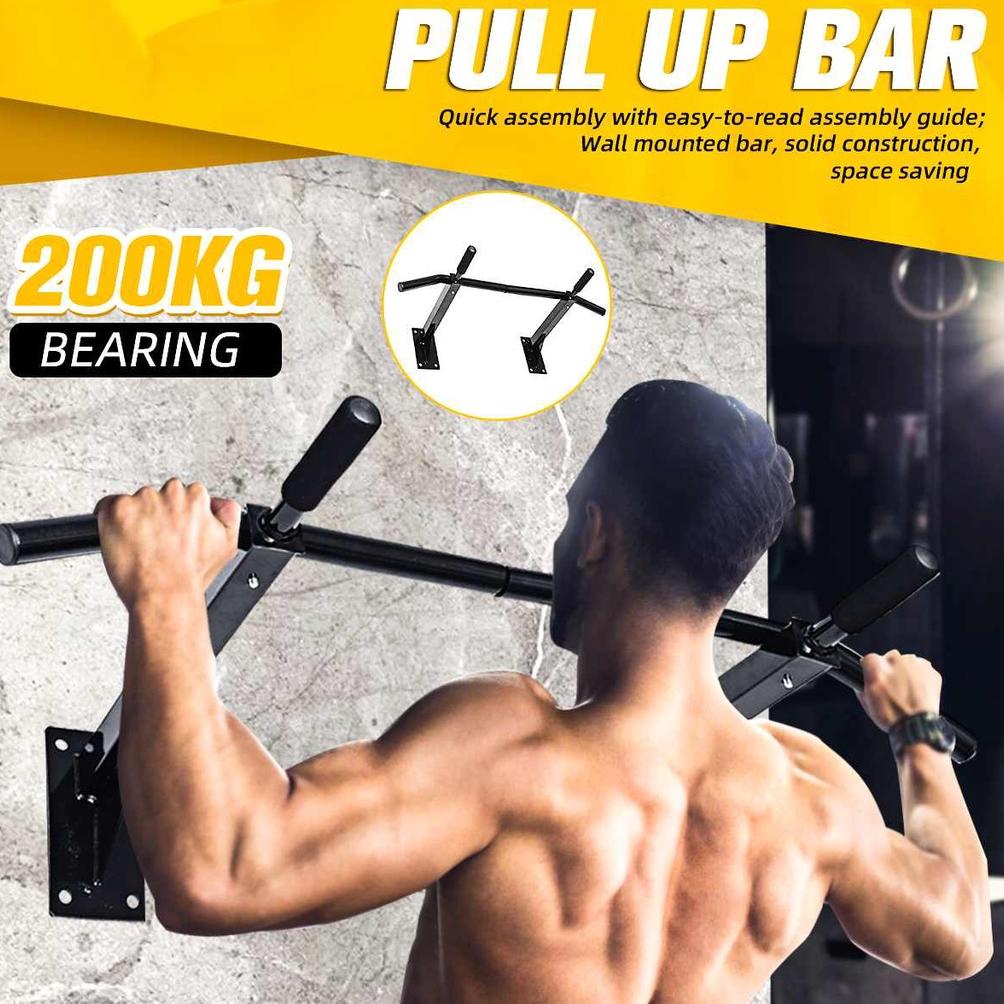 Termurah Tiang Pull Up Bar Dinding, Alat Pull Up Tembok Dinding, Alat Restok Pull Up Dinding Tempel 