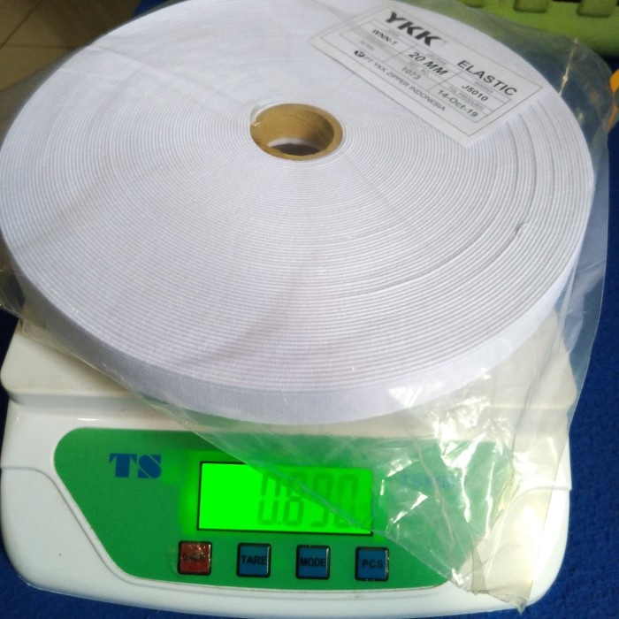 

KARET ELASTIS YKK LEBAR 2CM PUTIH 1 ROLL