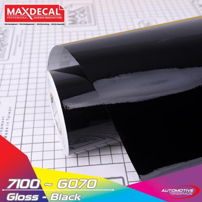 

*:*:*:*:*] MAX DECAL STIKER DASARAN CUTTING STICKER BLACK GLOSS VINYL 60CM ECER