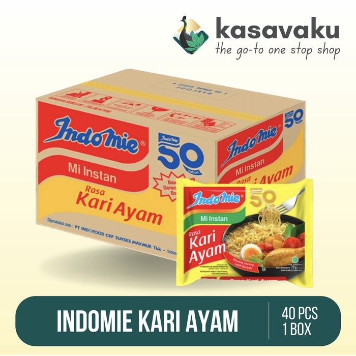 

Indomie Kuah Kari Ayam 1 Dus isi 40 Pcs