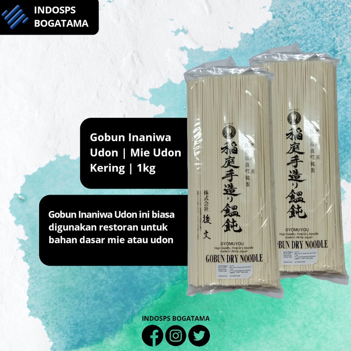 

Gobun Inaniwa Udon 1Kg Bestseller Mie Impor