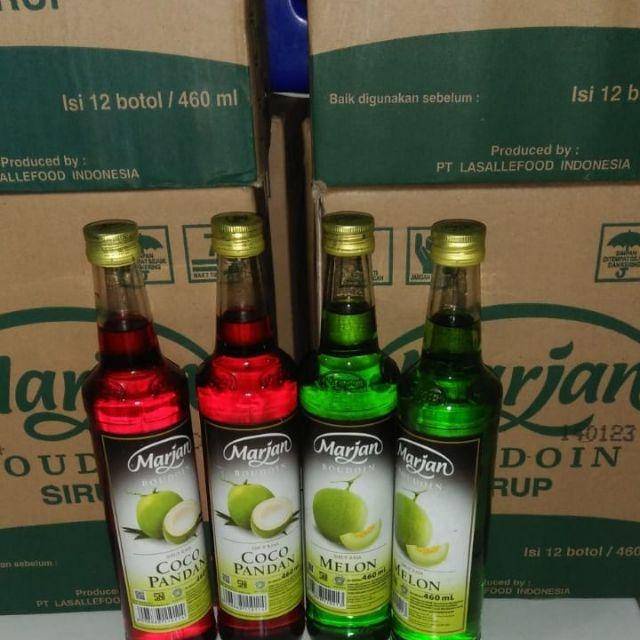 

Sirup Marjan Cocopandan & Melon Aneka Rasa [460 Ml / 12 Botol ]