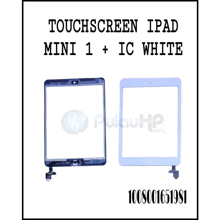Terlaris Touchscreen Ipad Mini 1/Mini 2 + Ic White