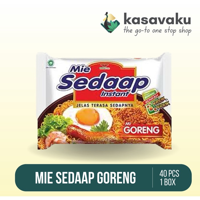 

Sedaap Mie Instan Goreng 90 gr - 1 dus isi 40 pcs