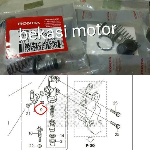Seal Sil Master Rem Belakang Honda Sonic 150R Cb150R Supra 125 Blade