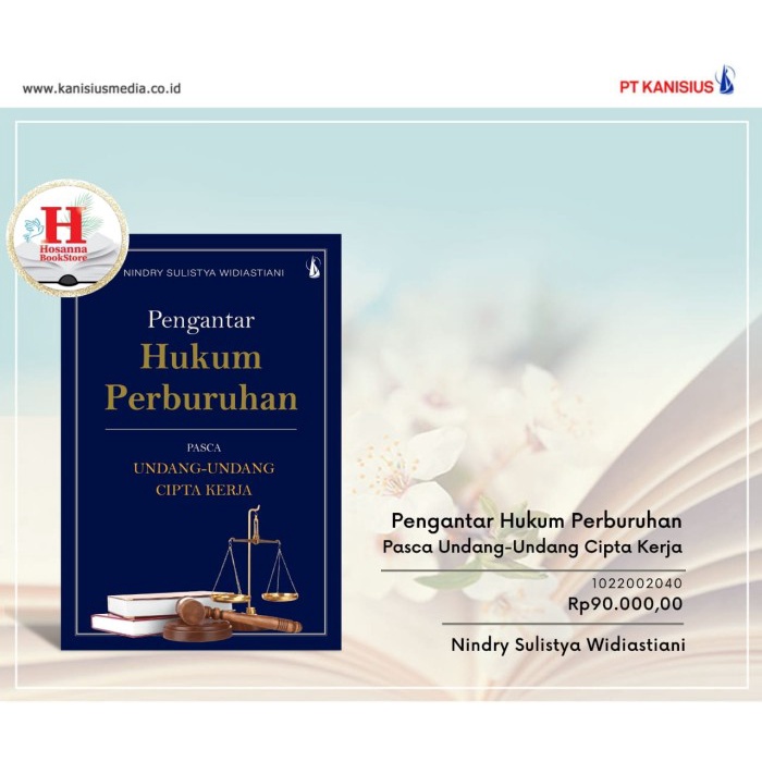 

Baru Diskon Buku Pengantar Hukum Perburuhan Pasca Undang-Undang Cipta Kerja