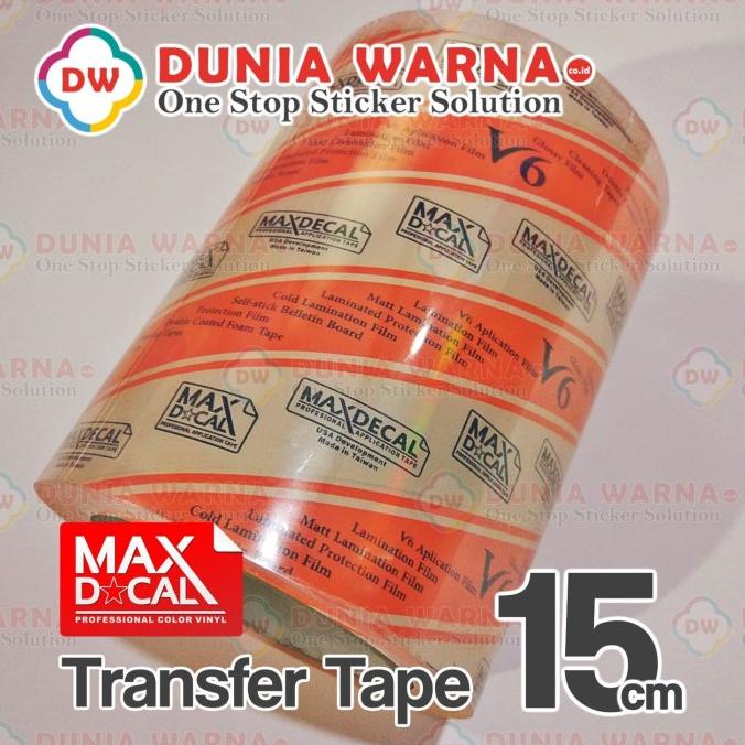 

*$*$*$*$] MAX DCAL MAXDECAL Masking Transfer Tape 15 cm Laminasi Cutting Sticker