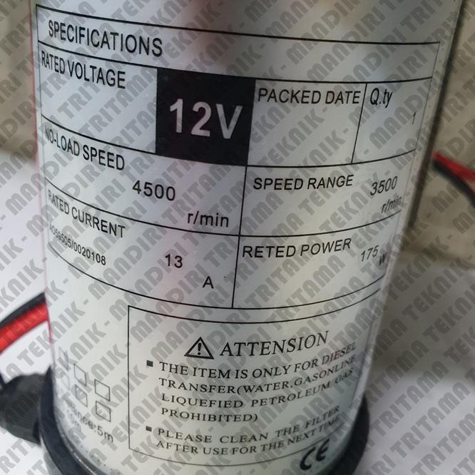 Pompa Dc 12V Pompa Khusus Bensin Solar - Pompa Minyak